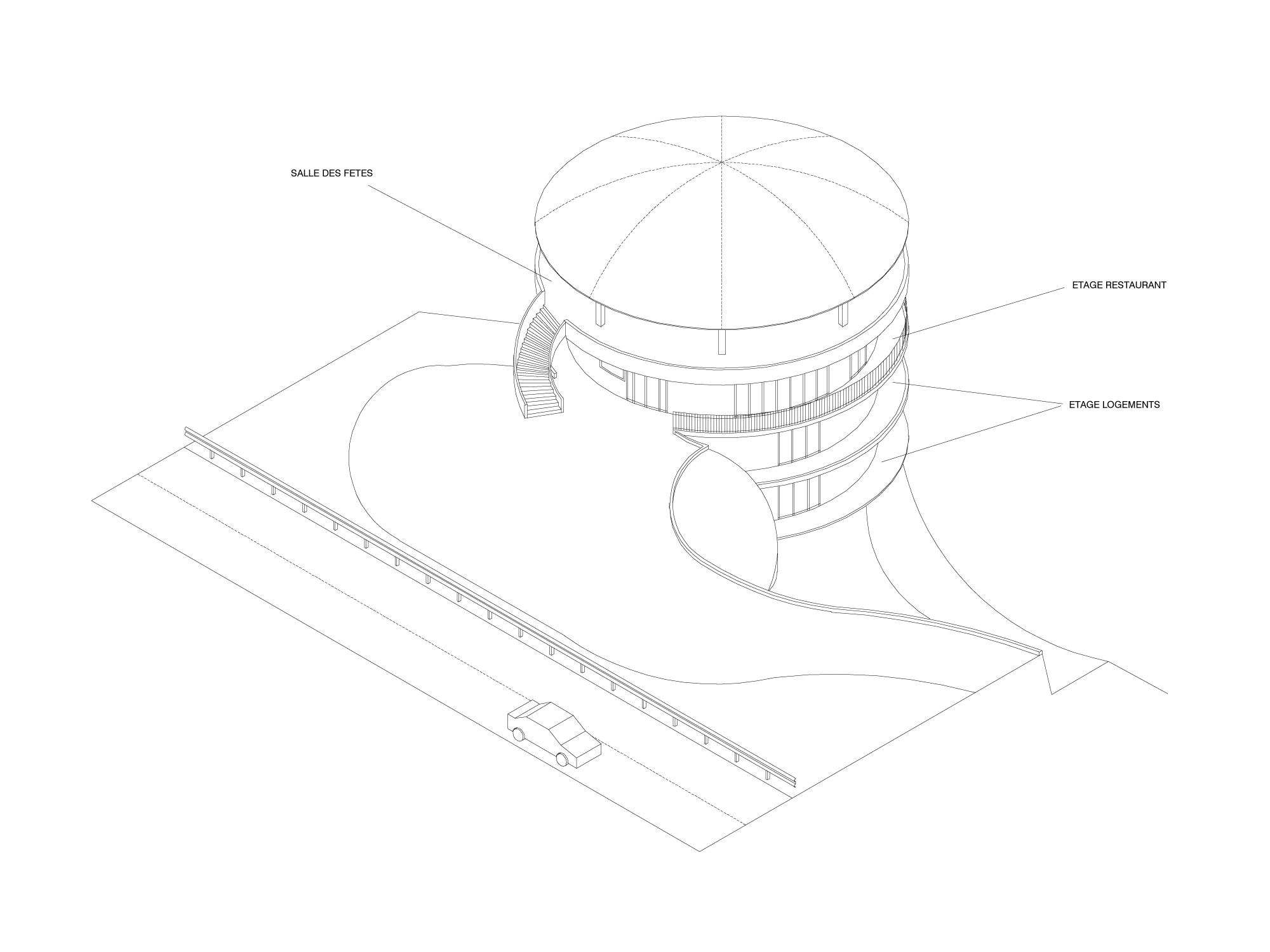 Domed restaurant - 3 