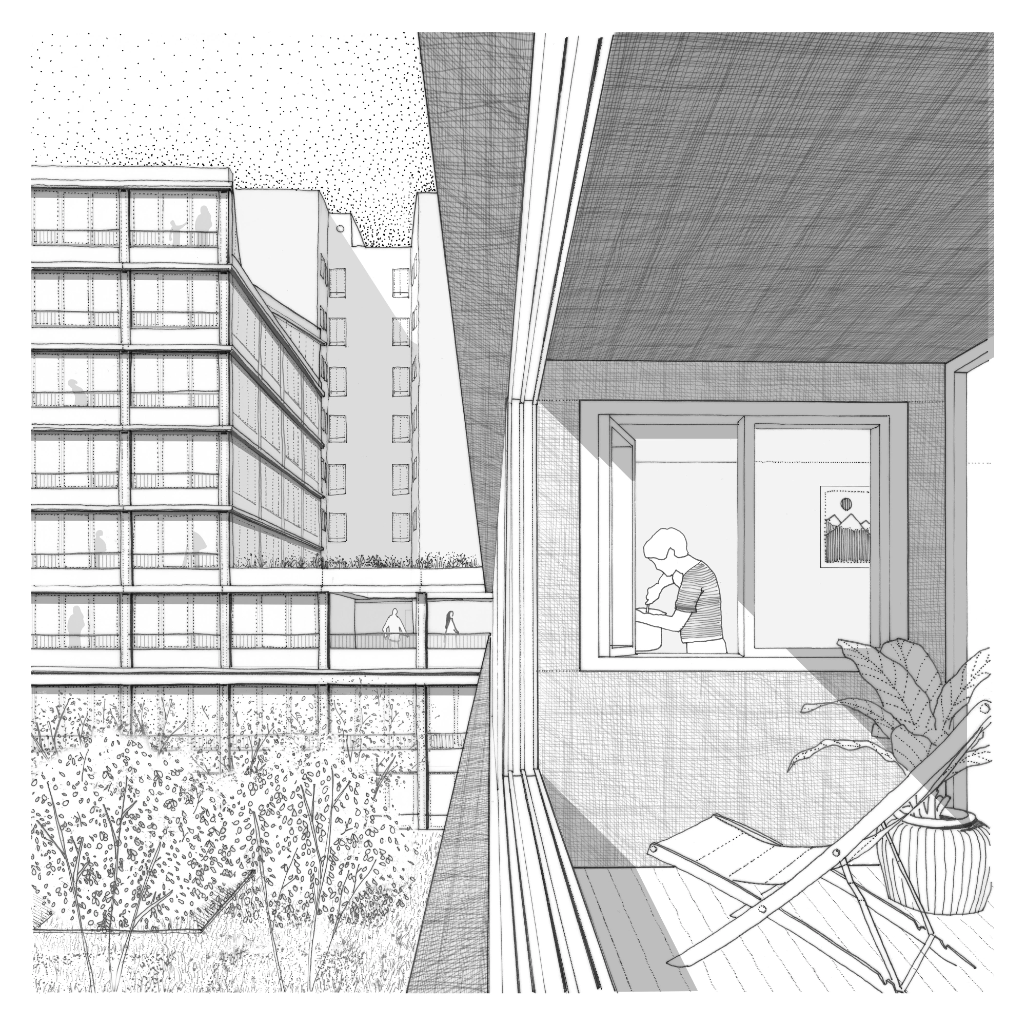TRANSFORMATION DE BUREAUX EN LOGEMENTS - MACDONALD - 7 