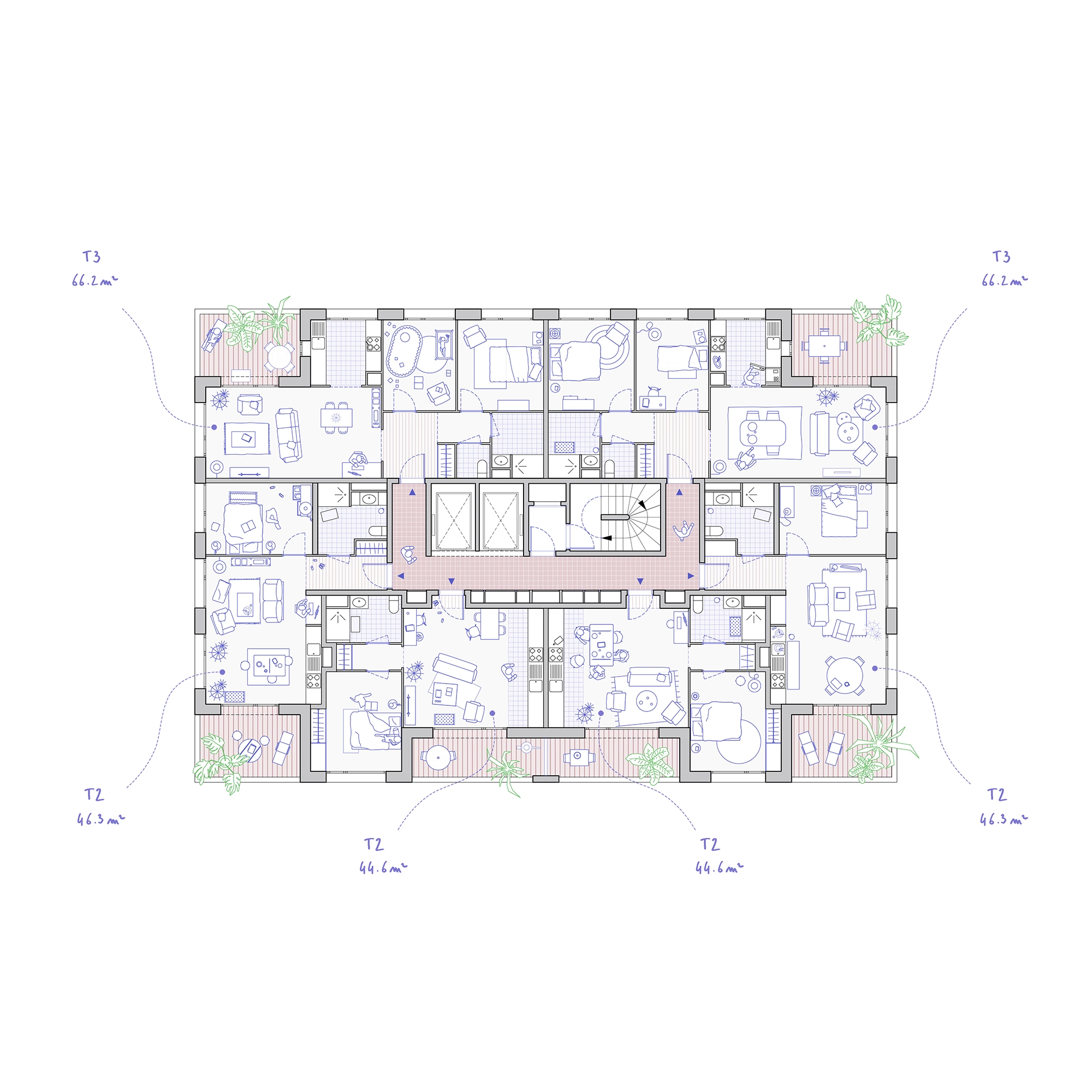 LOGEMENTS COLLECTIFS - 6 