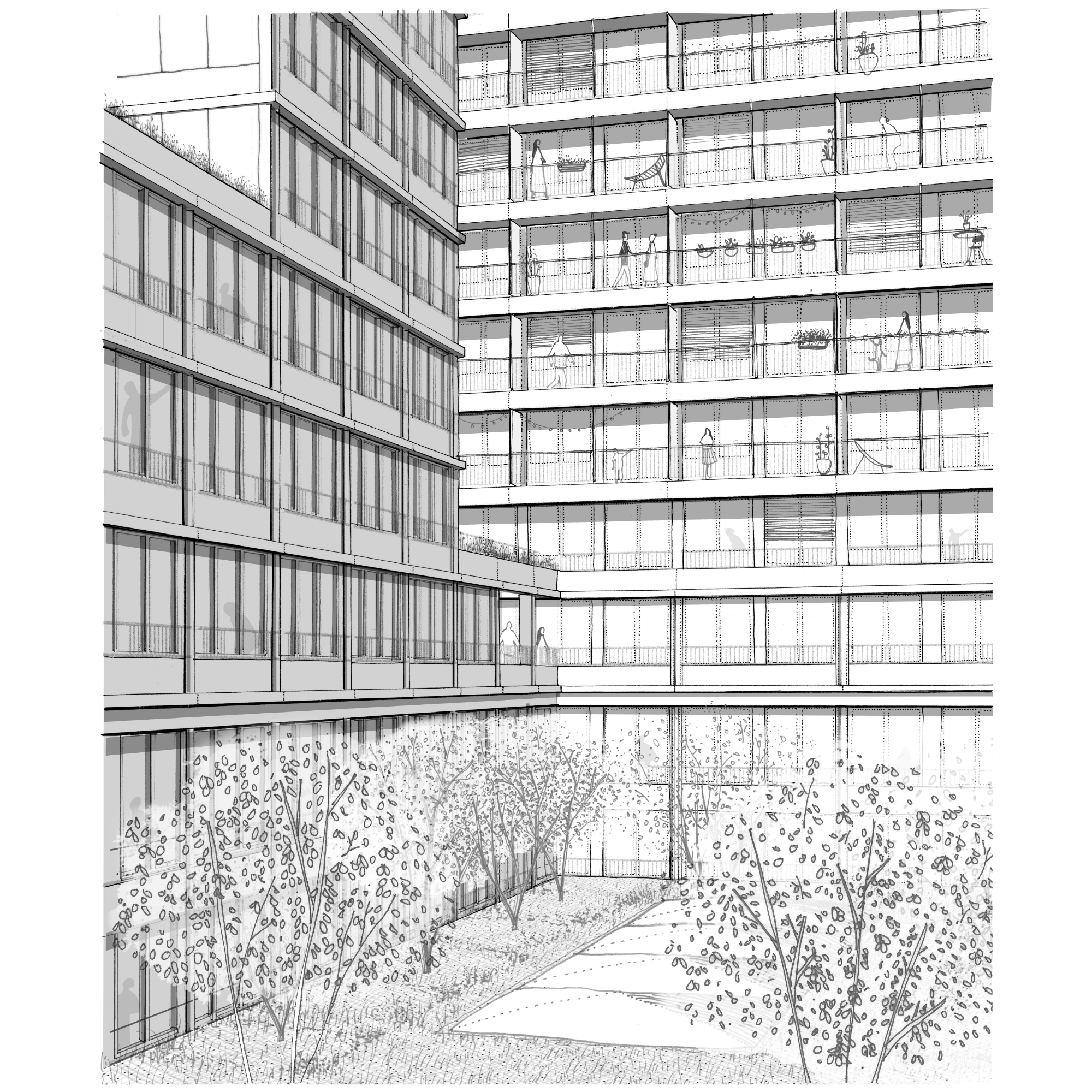 TRANSFORMATION DE BUREAUX EN LOGEMENTS - MACDONALD - 6 